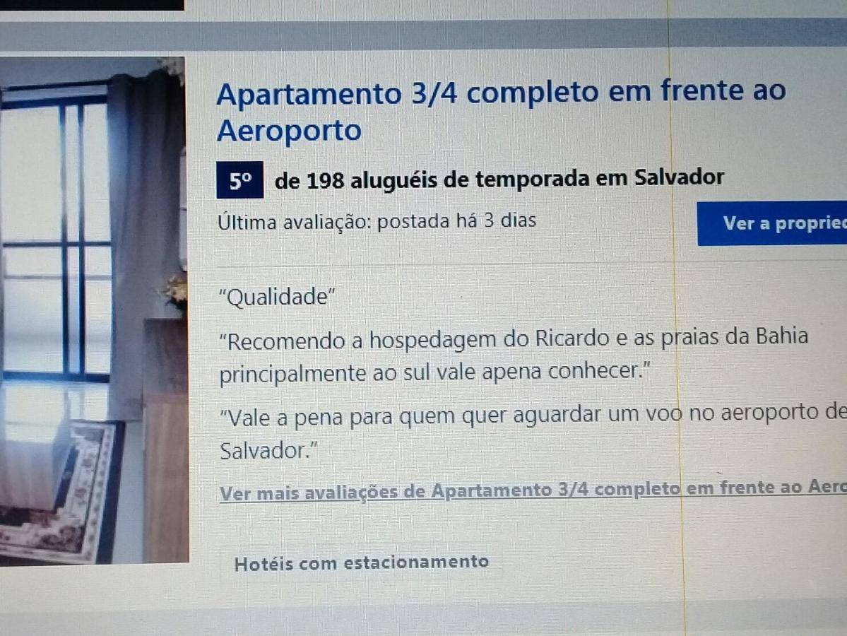 Apartment 3/4 Completo Em Frente Ao Aeroporto *